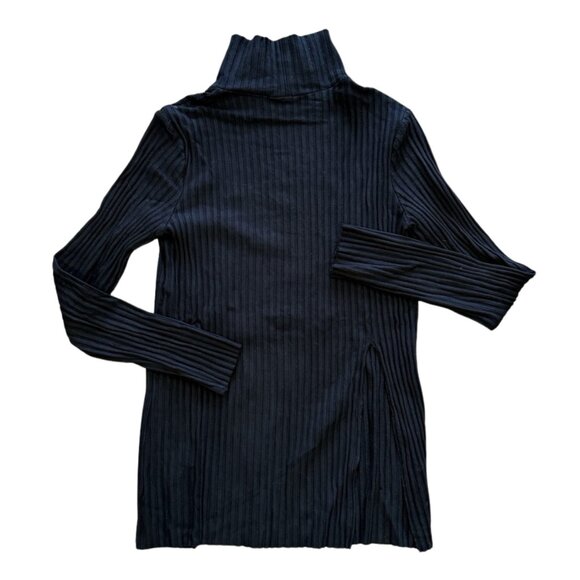 The Range Revolve Sweater Women S Black Ribbed Knit Turtleneck Soft Stretch Smal - Picture 1 of 6